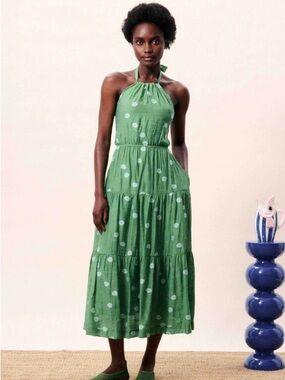 FRNCH Jeri Dress Green - Size Small
